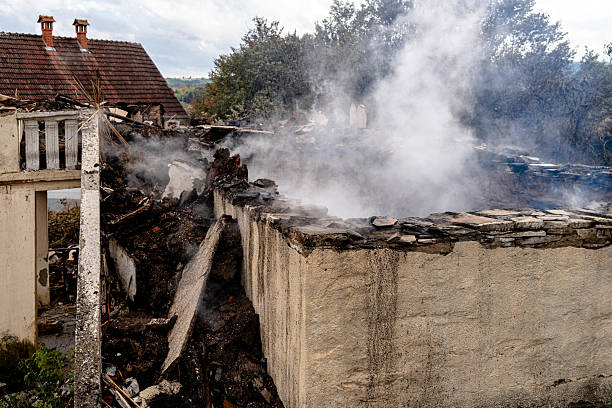 Professional Fire Damage Assessment technician working in Hamburg, PA